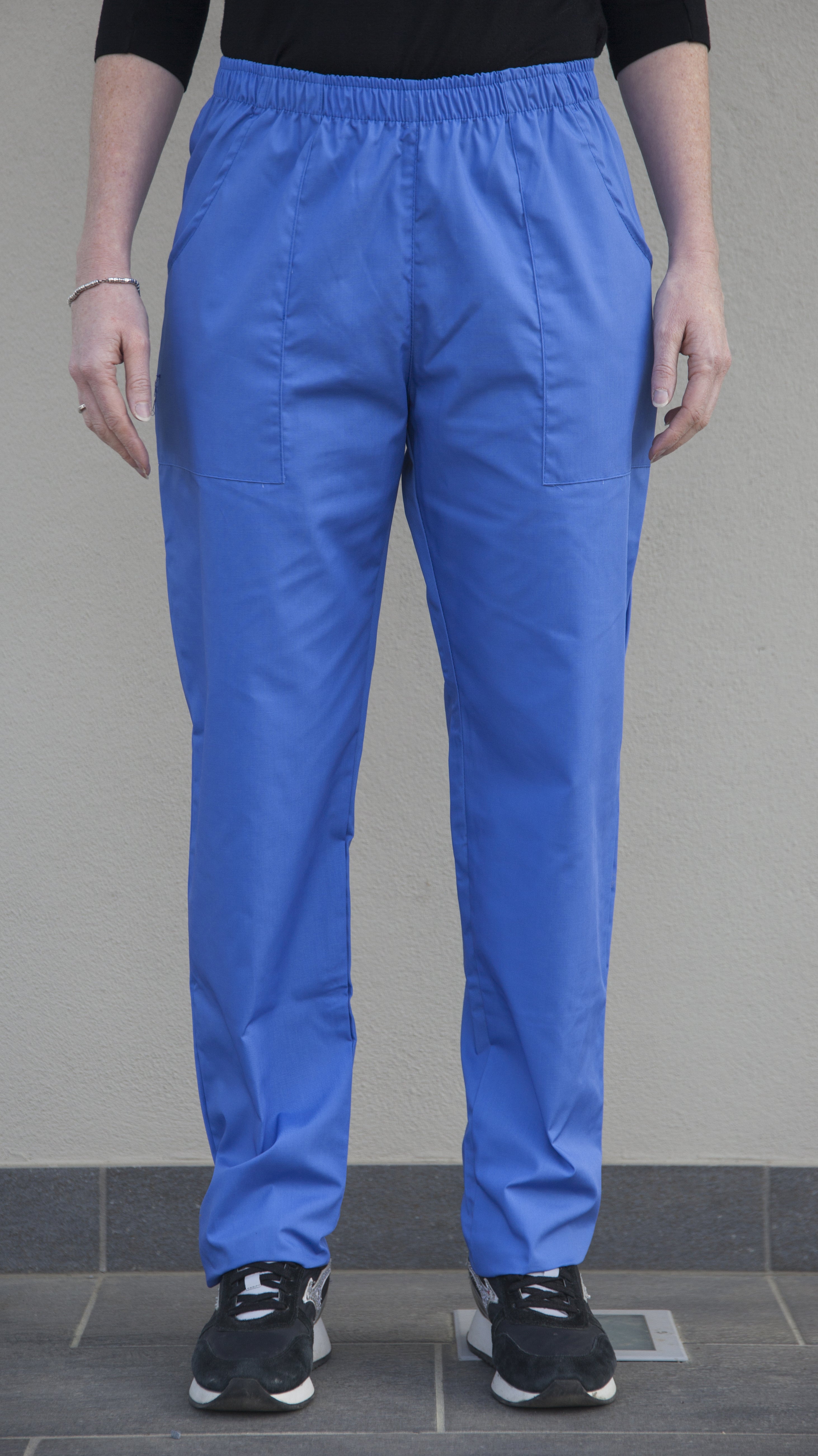 Pantaloni sanitari unisex in tessuto leggero (colori Bianco, Verde Acqua e Blu Lavanda)